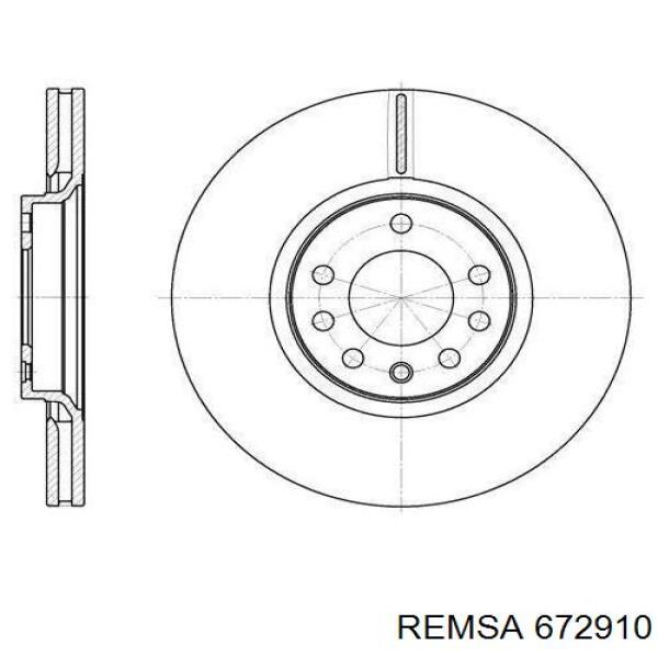 6729.10 Remsa диск тормозной передний