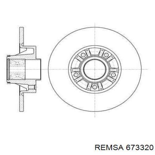 Тормозные диски 673320 Remsa