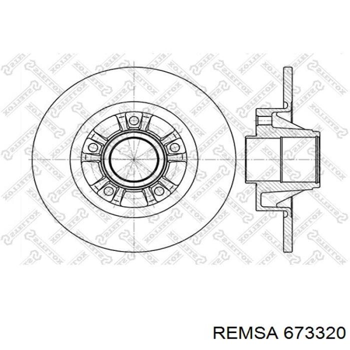 Задний тормозной диск Remsa 673320 цена, от 86.83 USD