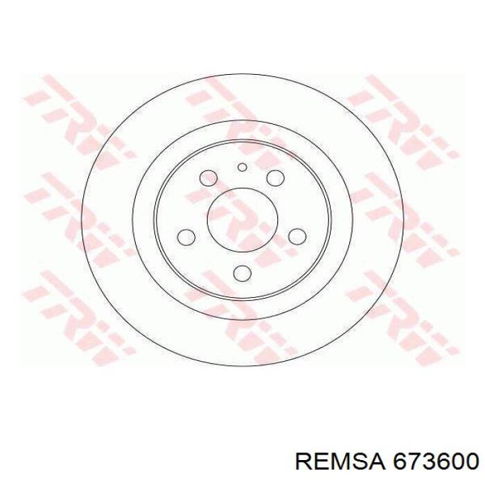 Задний дисковый тормоз Remsa 673600