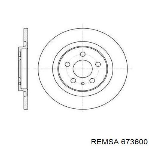 Тормозные диски 673600 Remsa