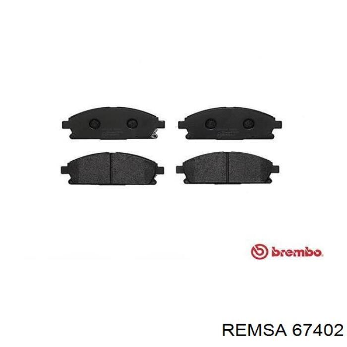 67402 Remsa колодки тормозные передние дисковые