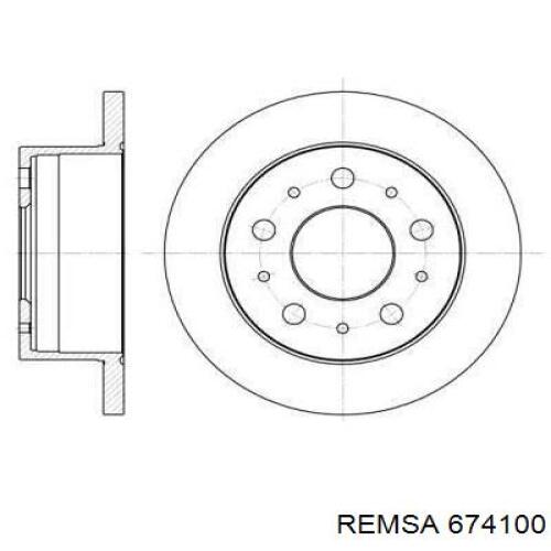 Тормозные диски 674100 Remsa