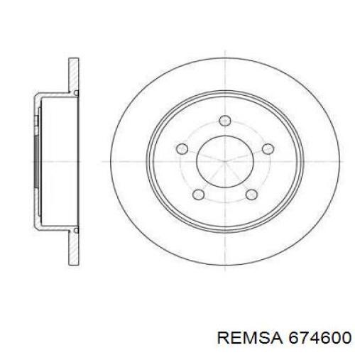 Тормозные диски 674600 Remsa