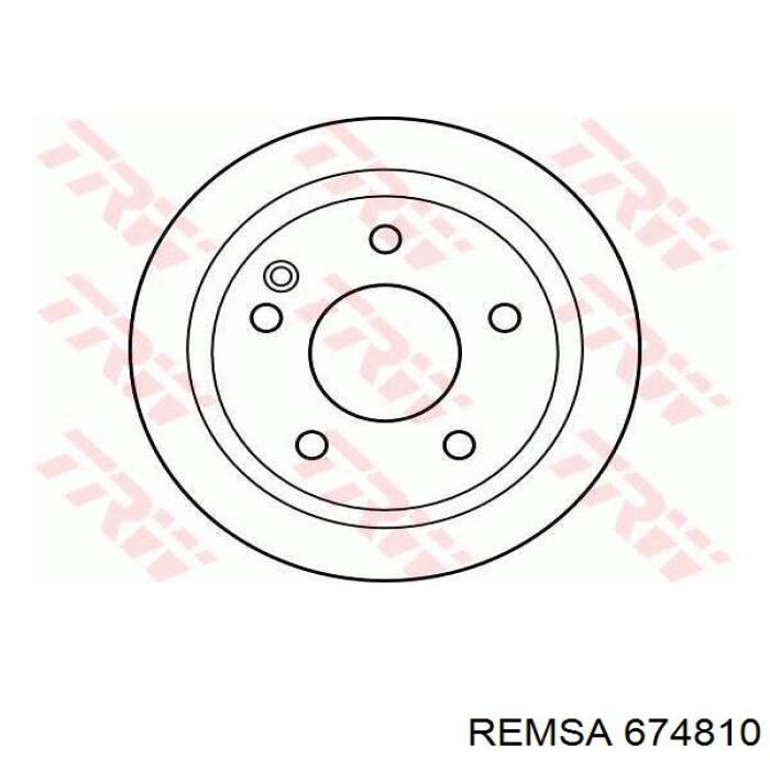 674810 Remsa Диск тормозной передний