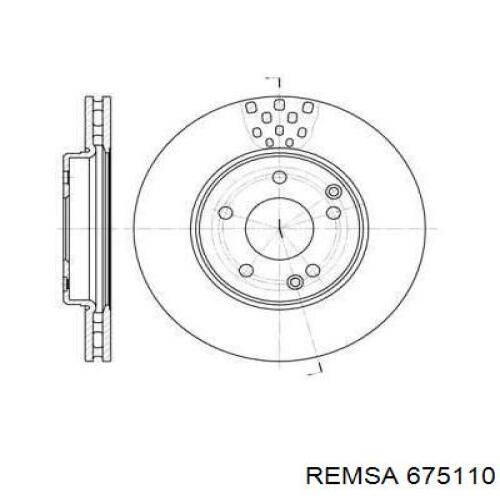 Купить 675110 Remsa Ротор тормозной