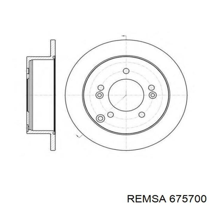 Тормозные диски 675700 Remsa