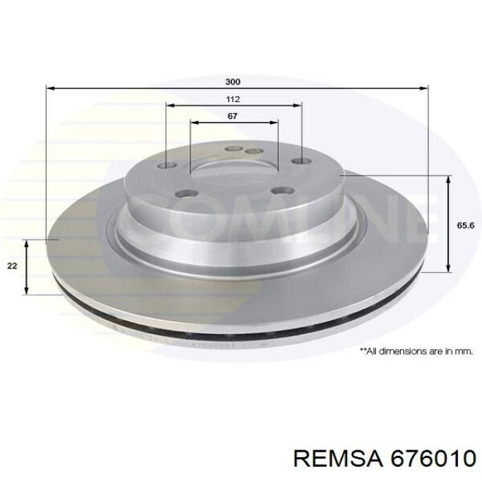 Задний тормозной диск Remsa 676010 цена, от 43.73 USD