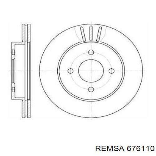 676110 Remsa диск тормозной передний