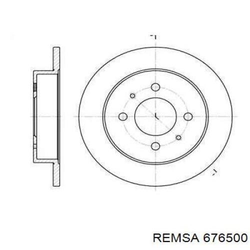 676500 Remsa диск тормозной задний