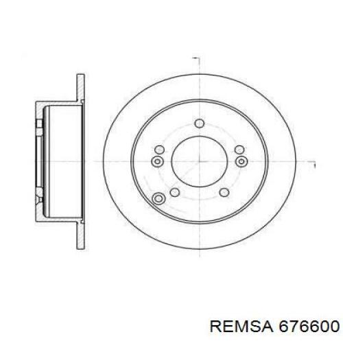 Тормозные диски 676600 Remsa