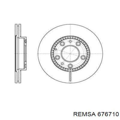 676710 Remsa диск тормозной передний