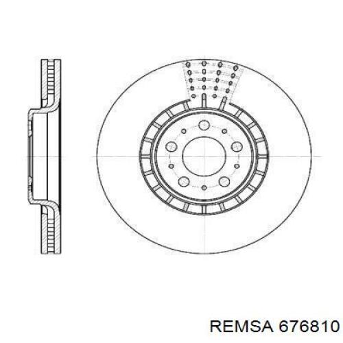 Передние тормозные диски 676810 Remsa