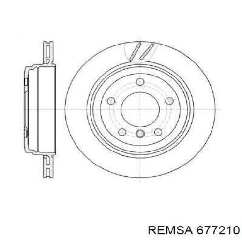 Тормозные диски 677210 Remsa