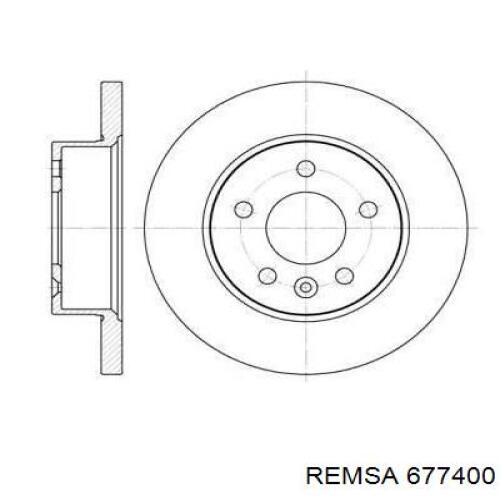 Передние тормозные диски 677400 Remsa