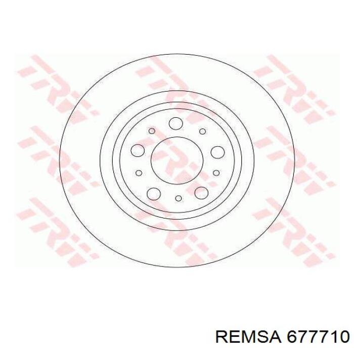 Задний дисковый тормоз Remsa 677710