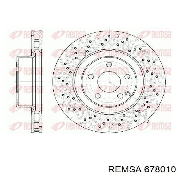 Freno de disco delantero 678010 Remsa