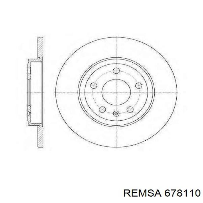 678110 Remsa Диск тормозной передний