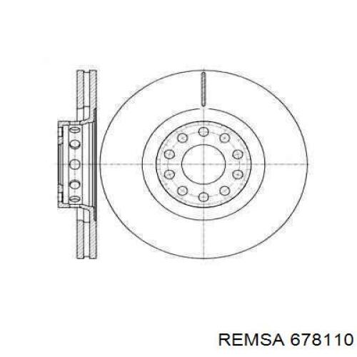 6781.10 Remsa передние тормозные диски