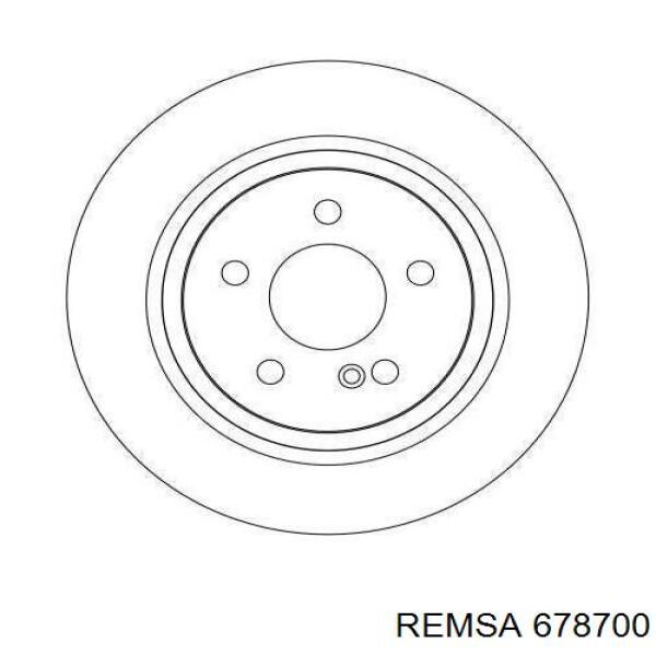 Тормозные диски 678700 Remsa