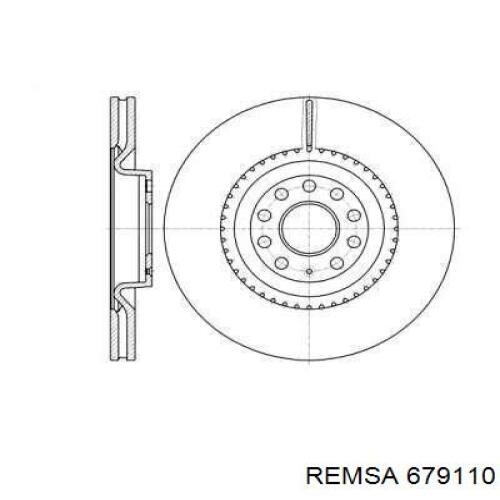 679110 Remsa диск тормозной передний