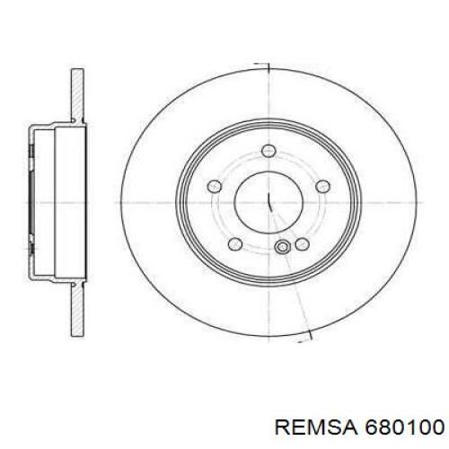 Тормозные диски 680100 Remsa