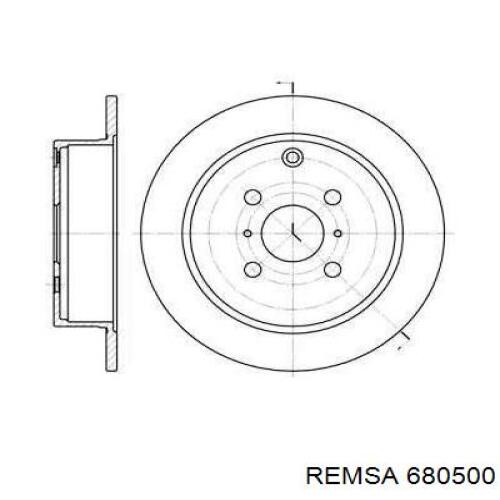 6805.00 Remsa диск тормозной задний