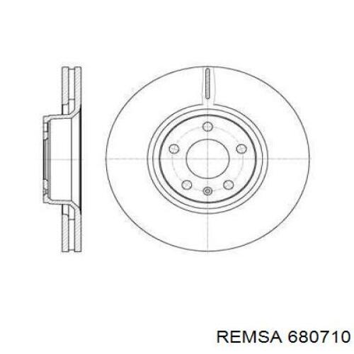 680710 Remsa диск тормозной передний