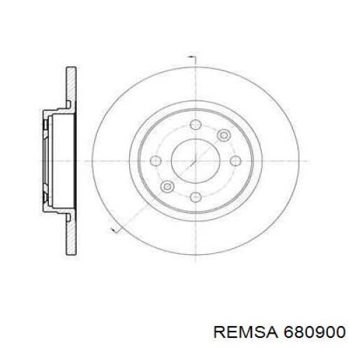 680900 Remsa Диск тормозной передний