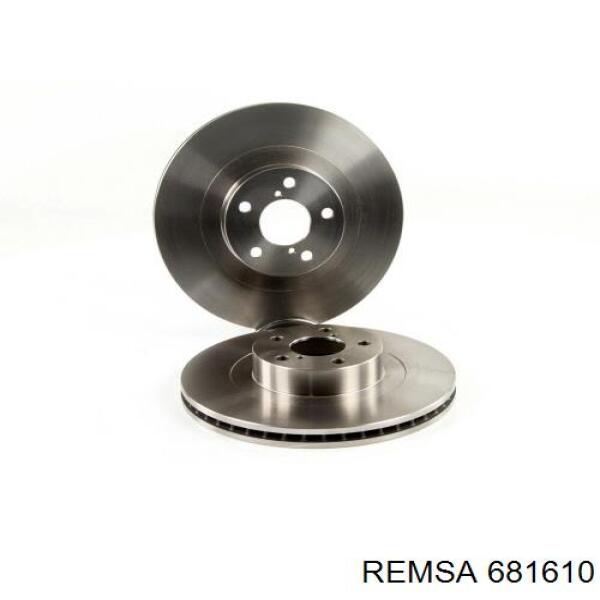 Передние тормозные диски 681610 Remsa