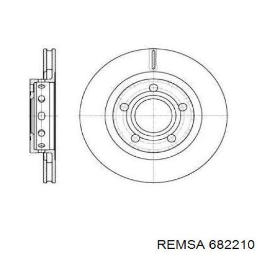 Тормозные диски 682210 Remsa