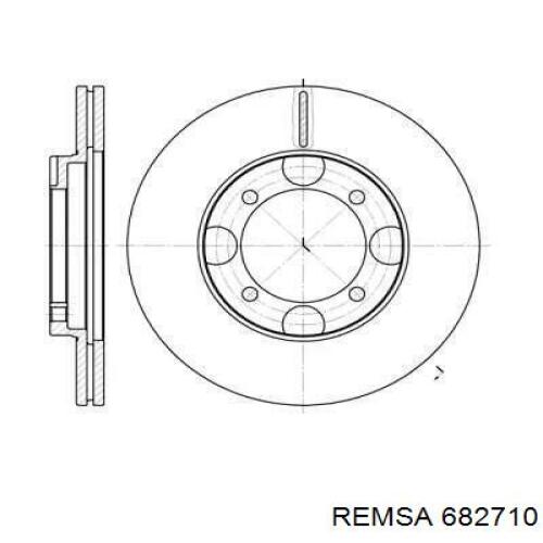 682710 Remsa диск тормозной передний