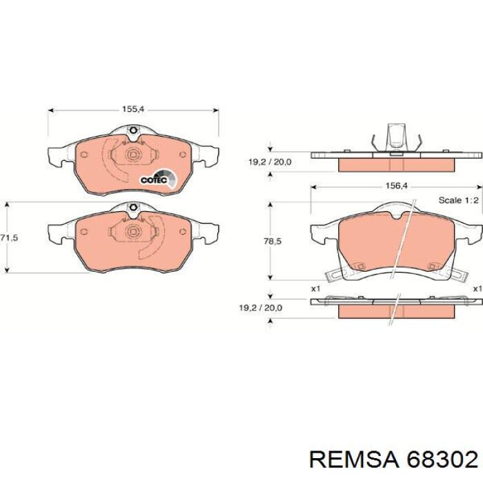 Колодки Remsa 68302 цена, от 26.49 USD