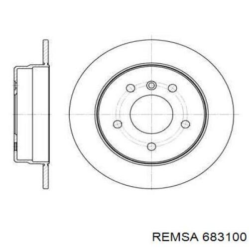 Тормозные диски 683100 Remsa