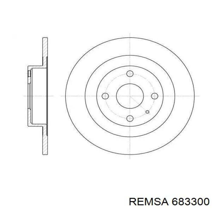 Тормозные диски 683300 Remsa