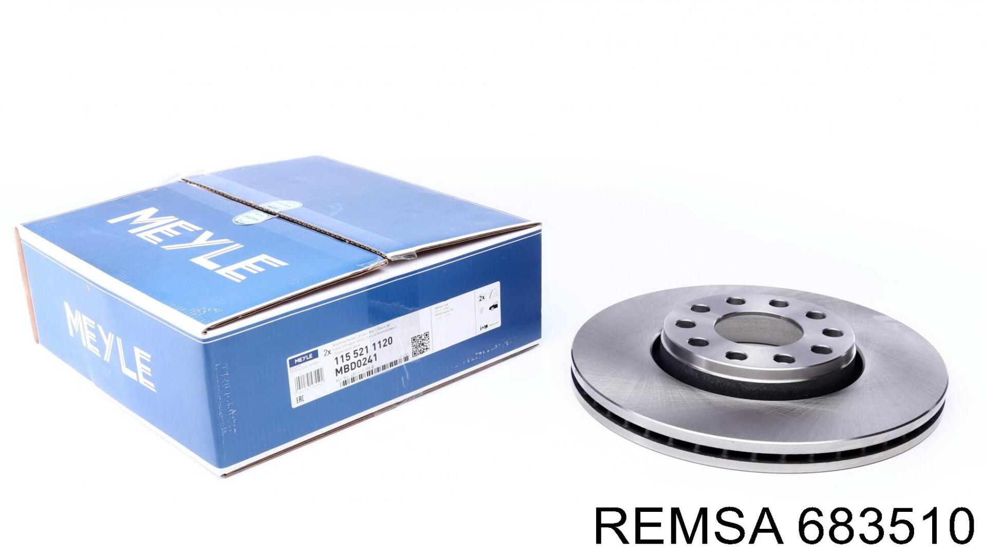 Задний тормозной диск Remsa 683510 цена, от 33.48 USD