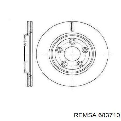 Тормозные диски 683710 Remsa