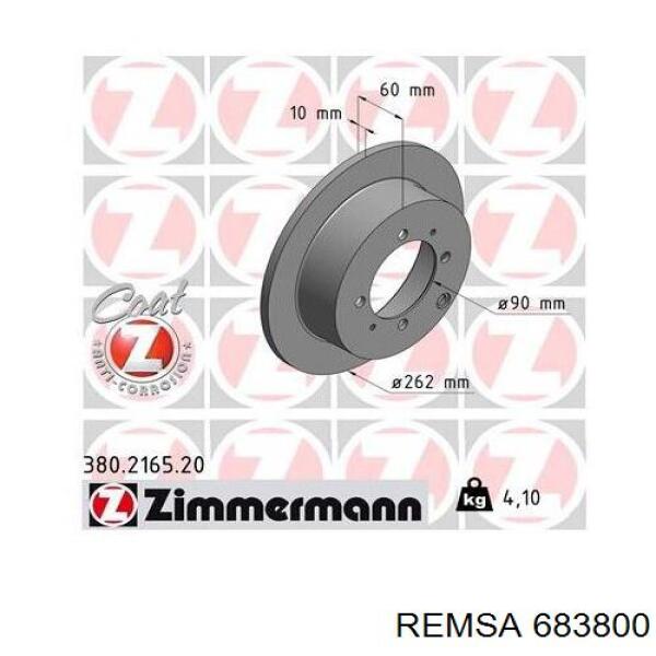 Задний дисковый тормоз Remsa 683800
