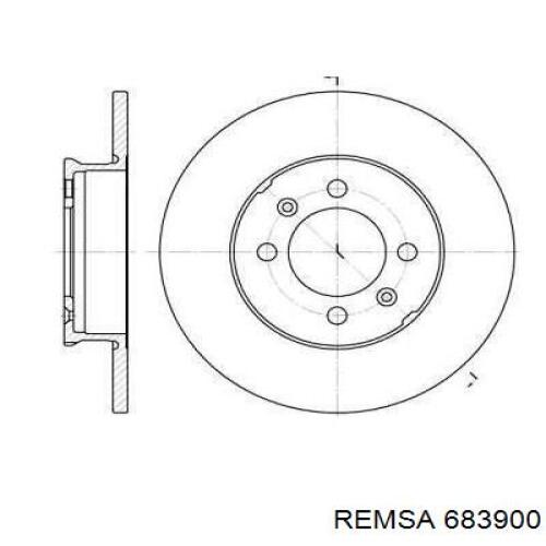 Тормозные диски 683900 Remsa