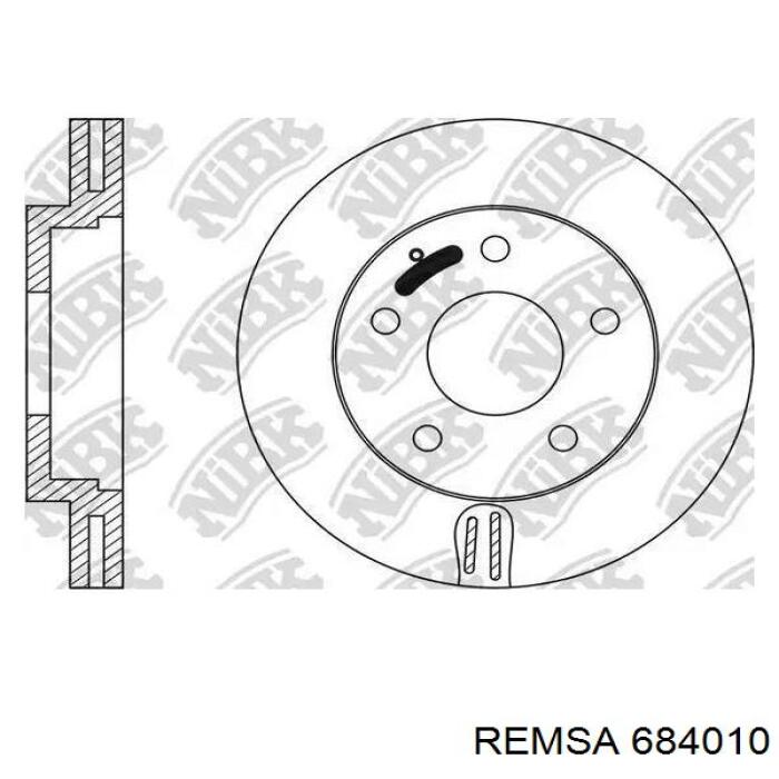 684010 Remsa Диск тормозной передний