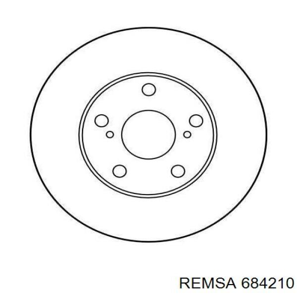Передний тормозной диск Remsa 684210