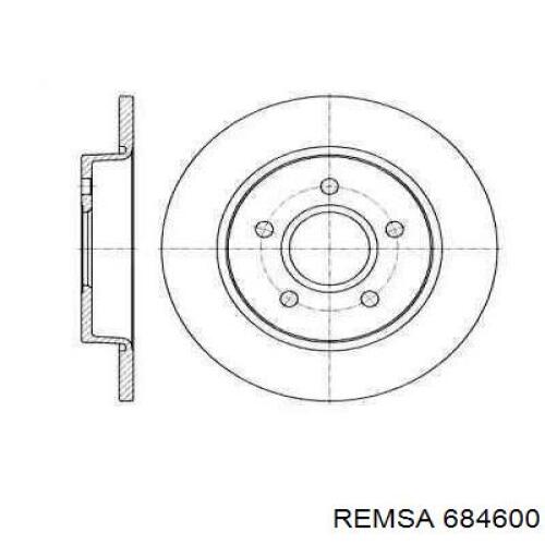 Тормозные диски 684600 Remsa