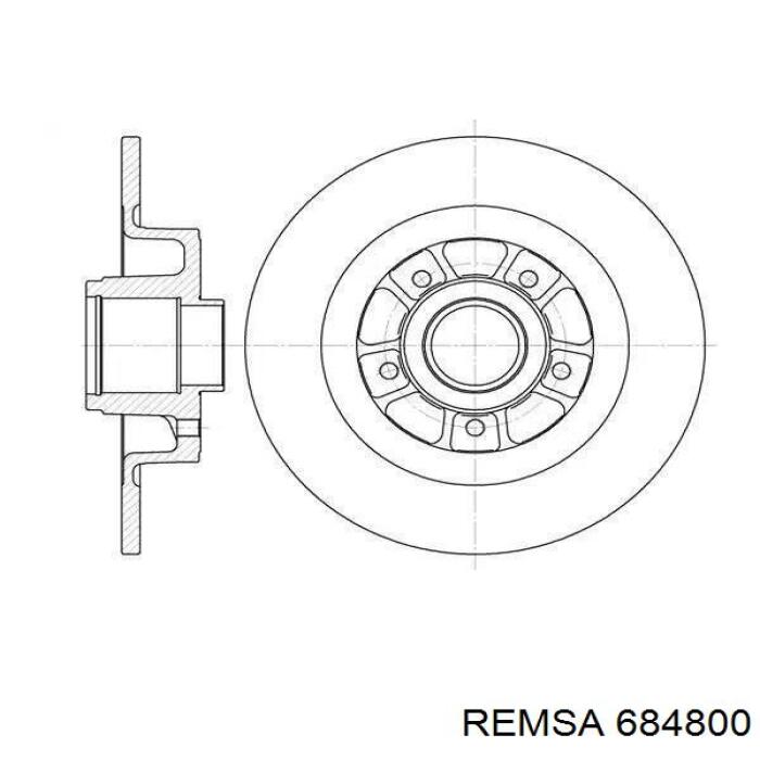 Тормозные диски 684800 Remsa