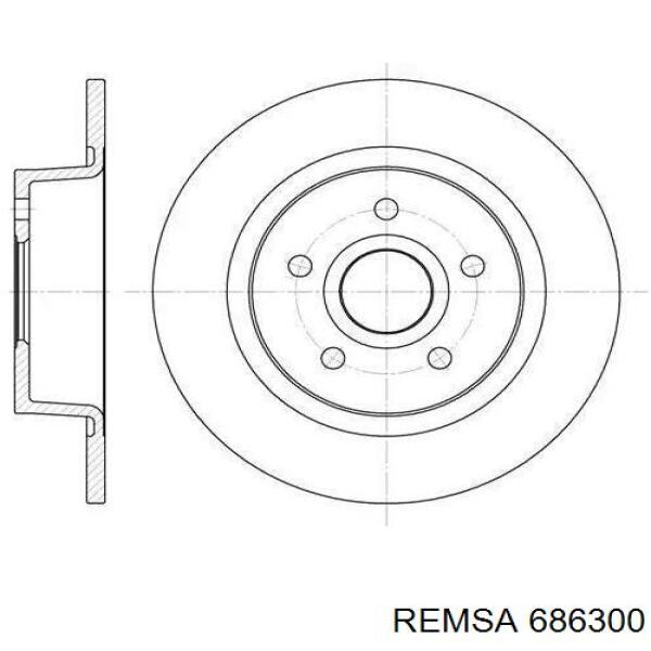 Тормозные диски 686300 Remsa