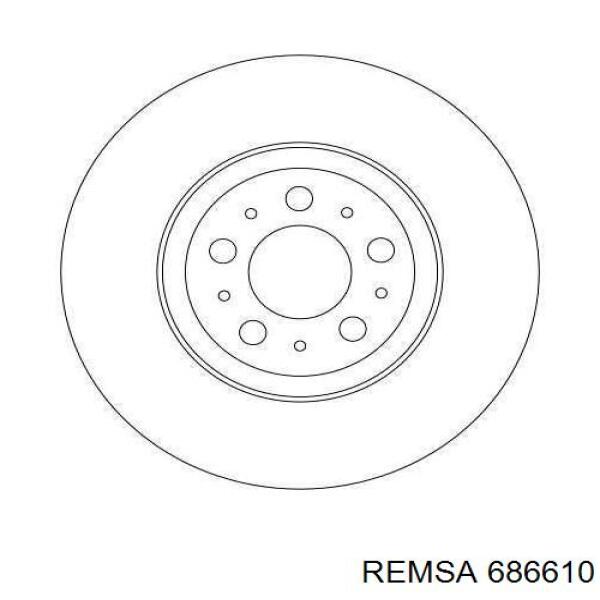 Передний тормозной диск Remsa 686610