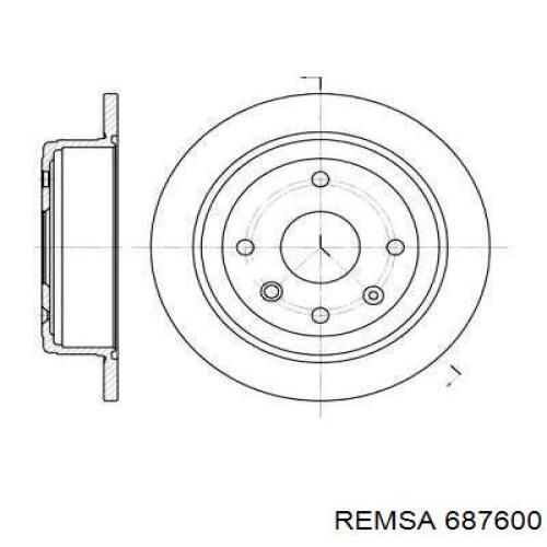 Тормозные диски 687600 Remsa