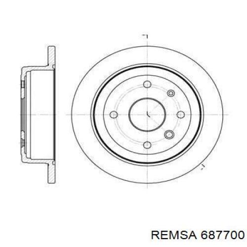 Тормозные диски 687700 Remsa