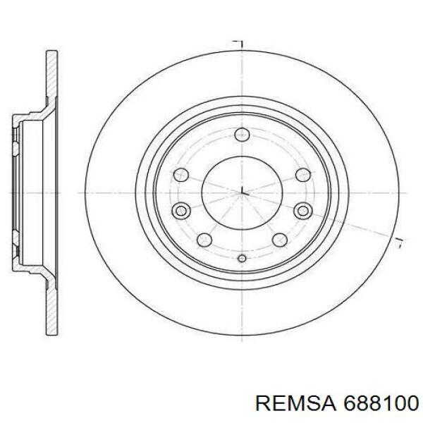 6881.00 Remsa диск тормозной задний