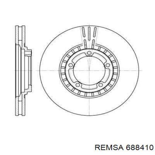 688410 Remsa Диск тормозной передний