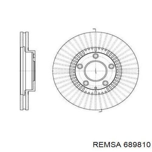 689810 Remsa диск тормозной передний